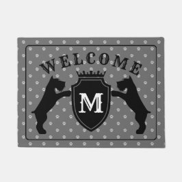 Dörrmatta för anpassademiniatyrSchnauzer