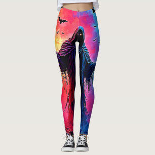 Dörrning insvälld i skuggdesign leggings