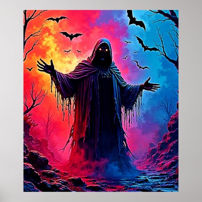 Dörrning insvälld i skuggdesign poster (Framsidan)