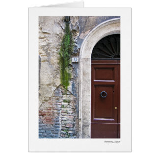 Dörröppning Siena Hälsningskort