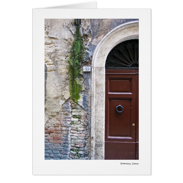 Dörröppning Siena Hälsningskort (Framsidan)