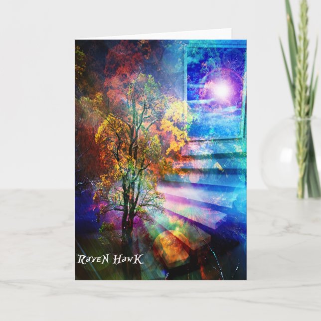 Dörröppning till himmel kort (Framsida)