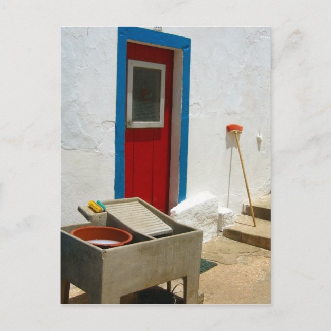 Dörröppning till Portugal Vykort (Framsida)