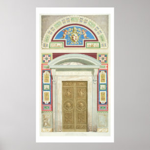 Dörröppning till Raphael-loggiaen på Vaticanen, Poster