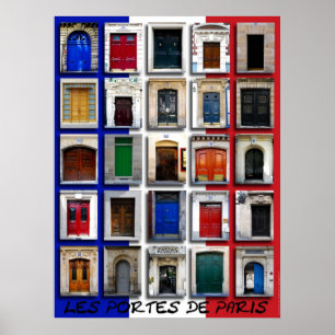 Dörröppningar av Paris Poster