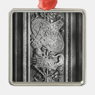 Dörrpanel, Henri II stil, c.1556 Julgransprydnad Metall