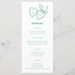 Dörrsketch Modern ANPASSNINGSBAR för Whimsical Hea Meny