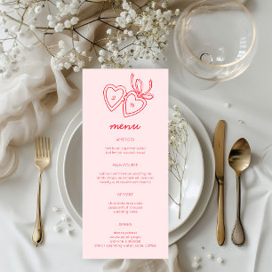 Dörrsketch Modern ANPASSNINGSBAR för Whimsical Hea Meny