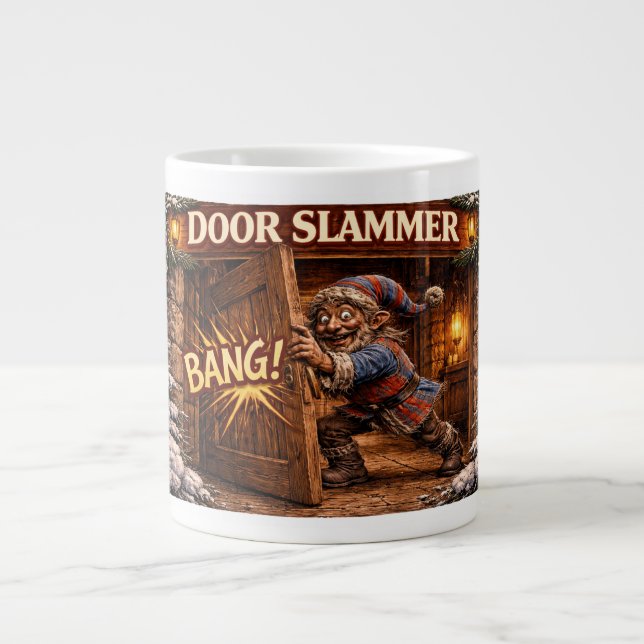 Dörrsmällare isländsk jullärare jumbo mugg (Framsidan)