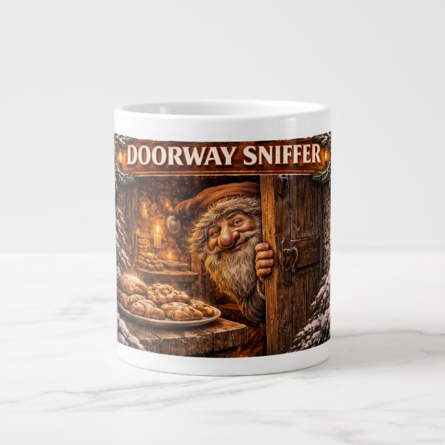 Dörrsniffare isländsk julläskare jumbo mugg (Framsidan)
