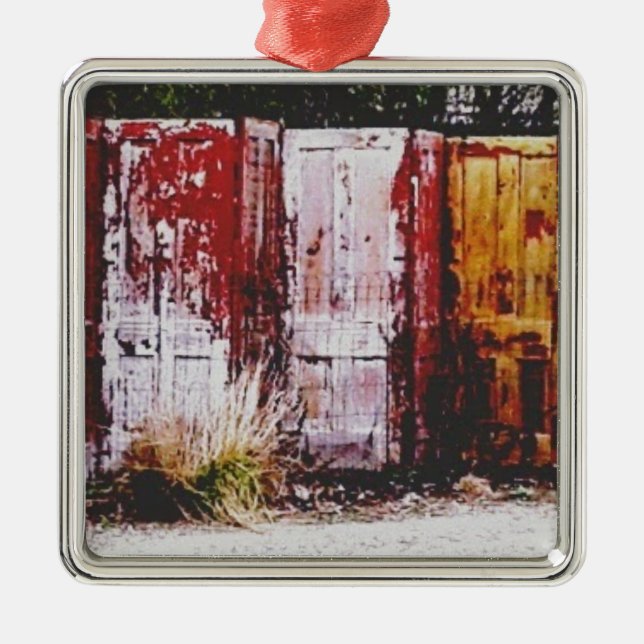 Dörrstängsel Julgransprydnad Metall (Framsidan)