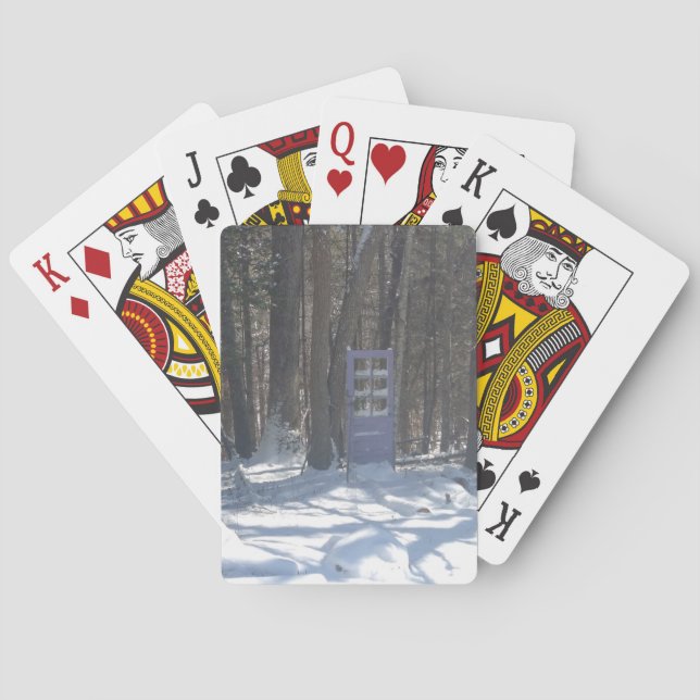 Dörrväg in i Forest Bicycle Spelkort (Baksidan)