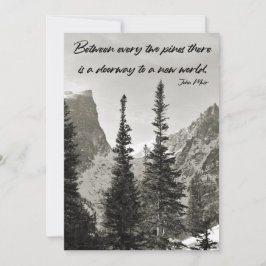 Dörrväg till en ny värld i bergen