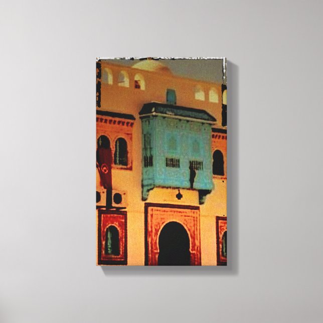 Dörrväg, Tunisien, norra Afrikan Canvastryck (Framsida)