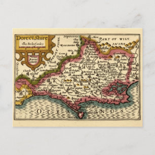 Dorset Dorsetshire County England Old Historic Kar Vykort