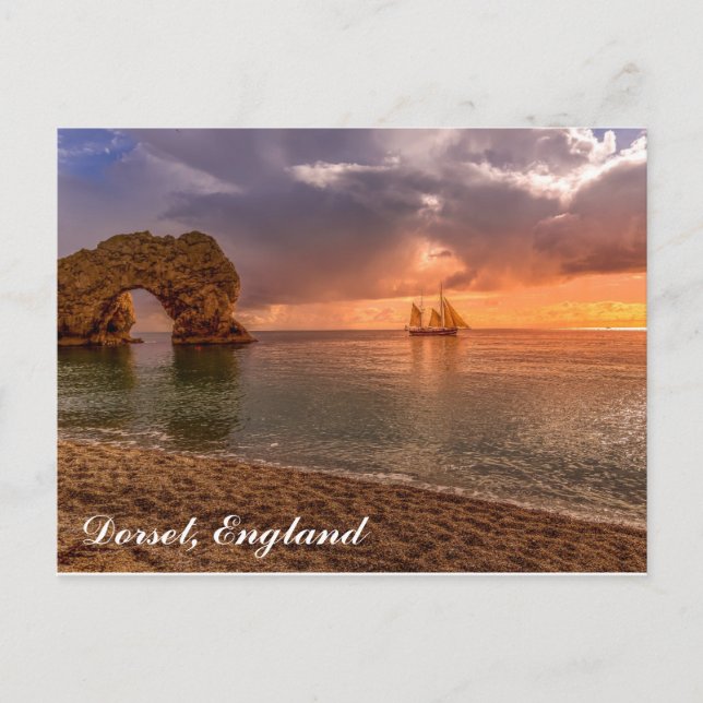 Dorset England Durdle Door Travel Photo Vykort (Framsida)