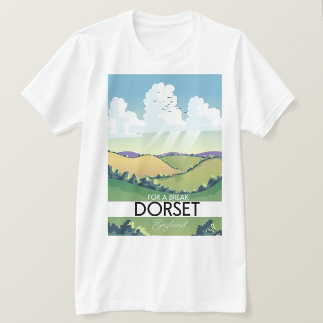 Dorset England-reseaffisch T Shirt (Design framsida)