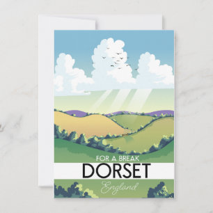 Dorset England reseskylt Inbjudningar
