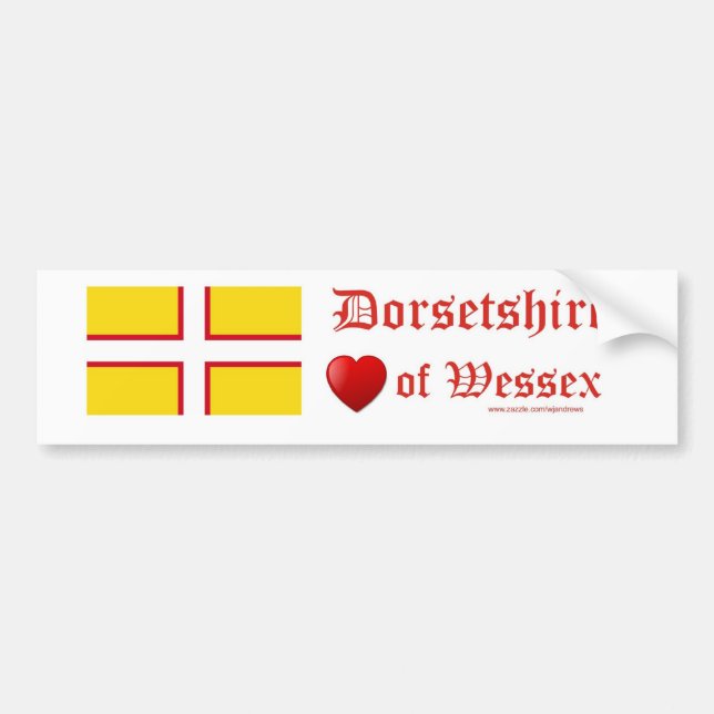 Dorset flagga bildekal (Framsidan)