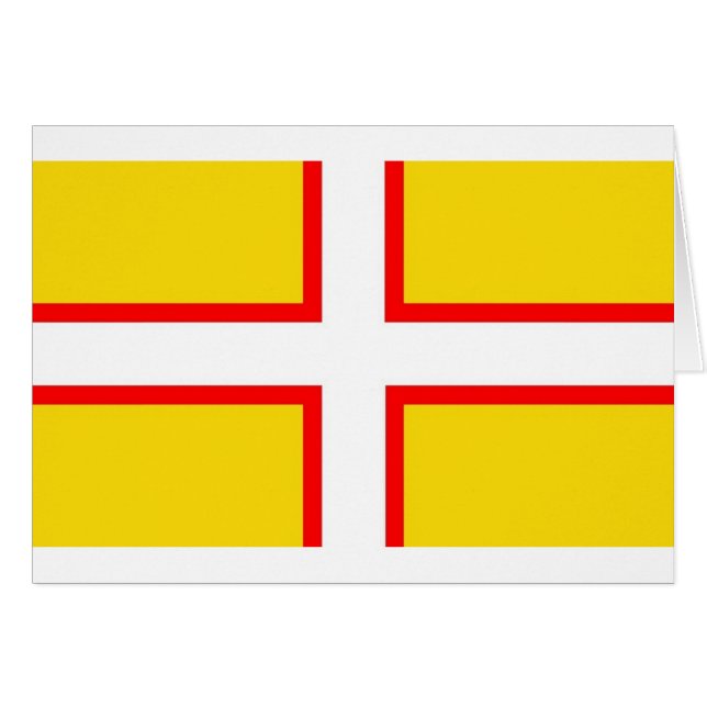 Dorset flagga hälsningskort (Framsidan Horizontal)