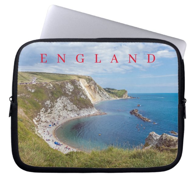 Dorset Man O'Krig Beach view laptop fodral (Framsidan)