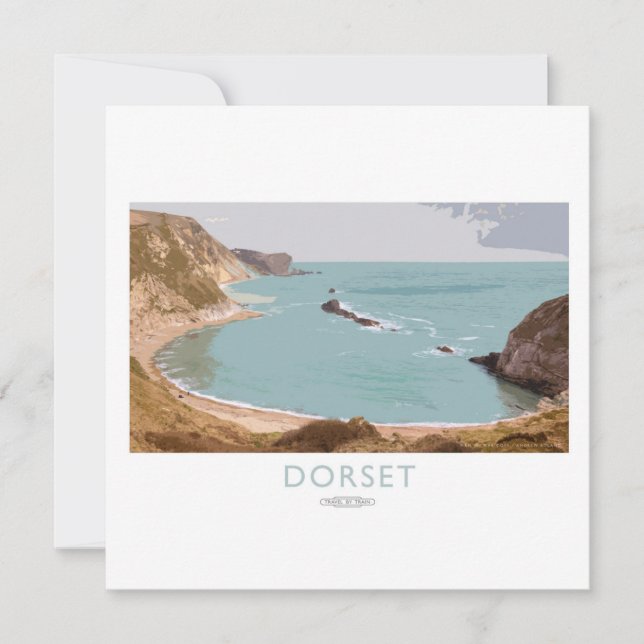 Dorset Railway Poster Julkort (Framsida)