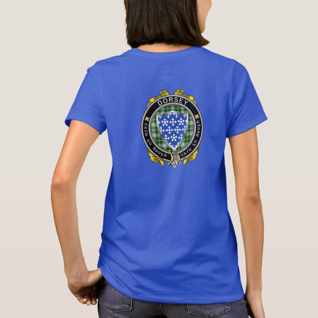 Dorsey/Darcy Irländsk Sköld Dam T-Shirt (Baksida)
