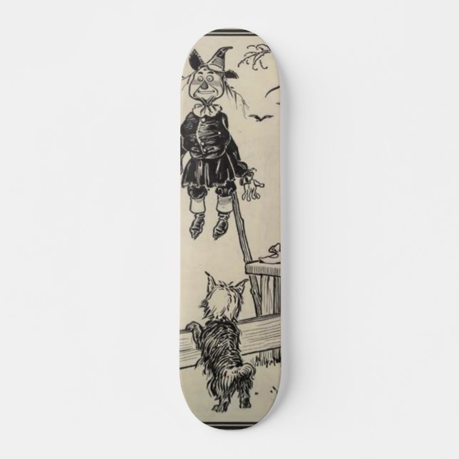 Dorthy, fågelskrämma och Toto Skateboard Bräda 20,5 Cm (Framsida)