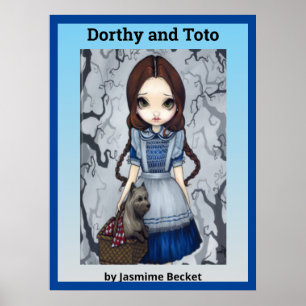 Dorthy och Toto av Jasmine Becket Poster