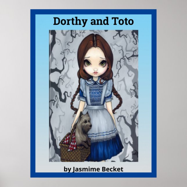 Dorthy och Toto av Jasmine Becket Poster (Framsidan)
