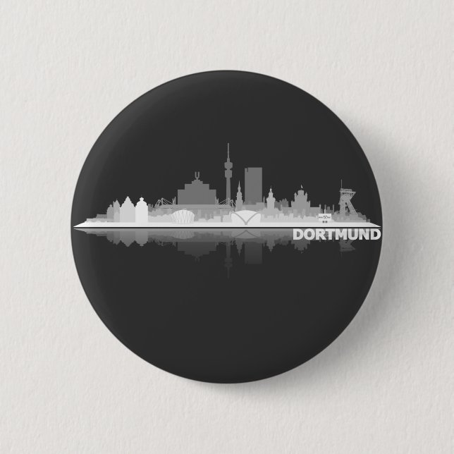 Dortmund City Skyline Button Knapp (Framsida)