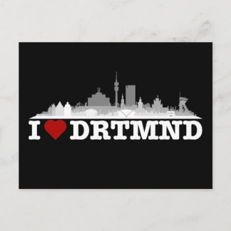 Dortmund City Skyline - Postkarte Vykort
