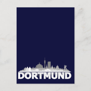 Dortmund City Skyline Postkarte Vykort