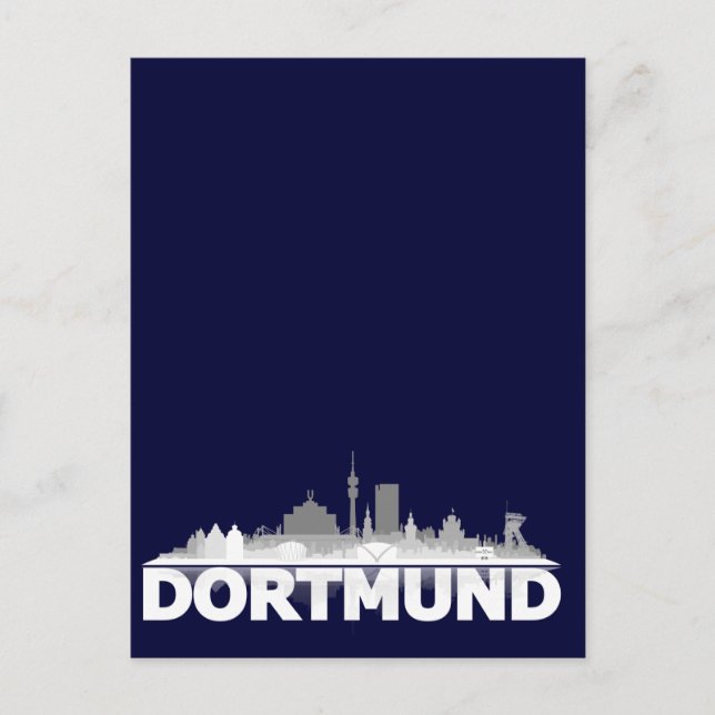 Dortmund City Skyline Postkarte Vykort (Framsida)