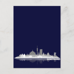 Dortmund City Skyline Postkarte Vykort