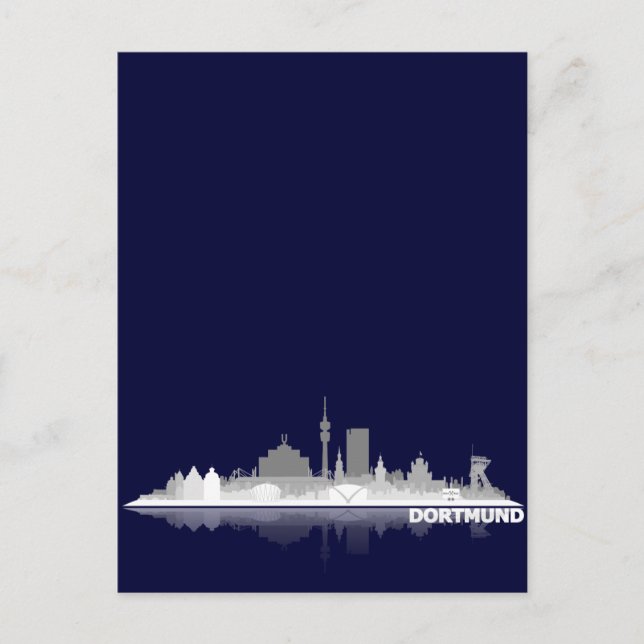 Dortmund City Skyline Postkarte Vykort (Framsida)