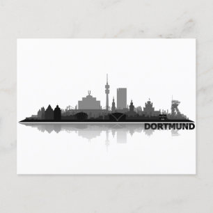 Dortmund City Skyline - Postkarte Vykort