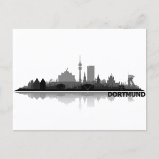 Dortmund City Skyline - Postkarte Vykort