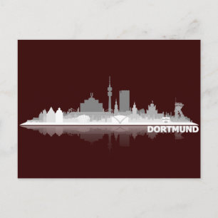 Dortmund City Skyline Postkarte Vykort