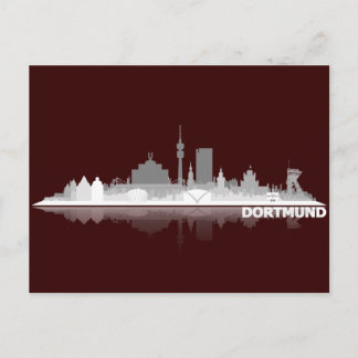 Dortmund City Skyline Postkarte Vykort