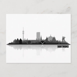 Dortmund City Skyline Vykort