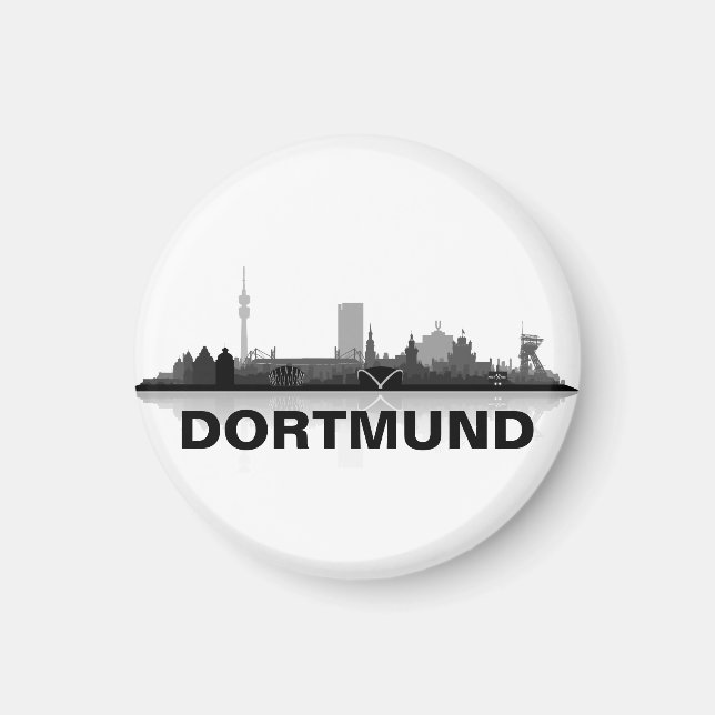 Dortmund Skyline Kühlschrank Magnet (Framsidan)