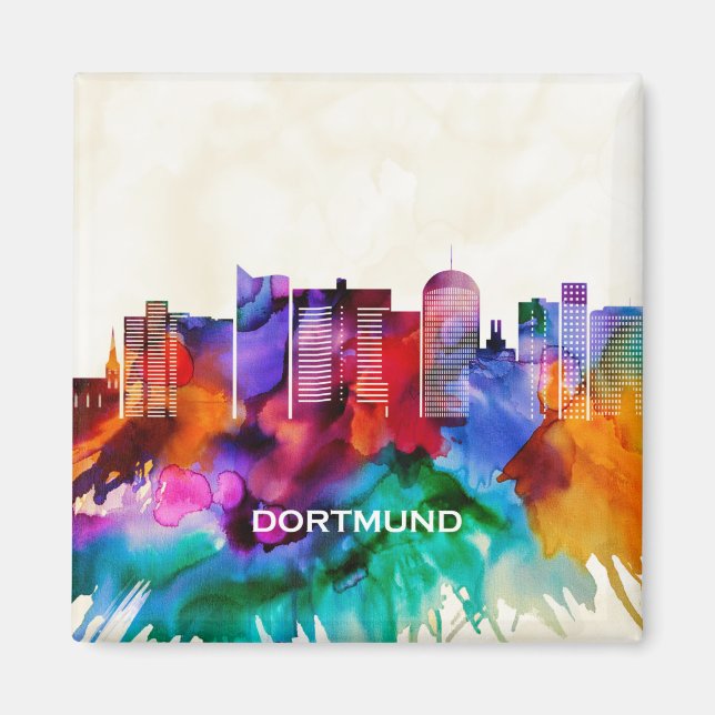 Dortmund Skyline Magnet (Framsidan)