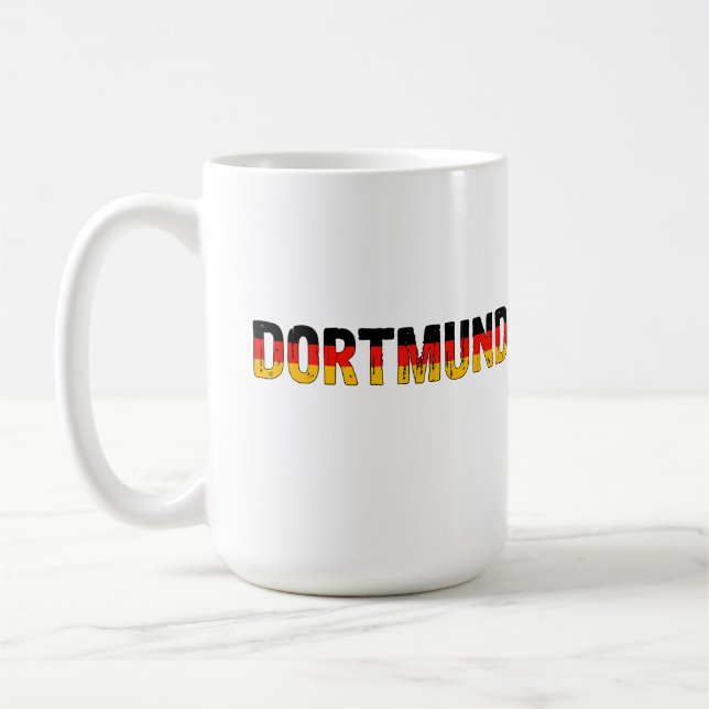 Dortmund Tyskland Kaffemugg (Vänster)