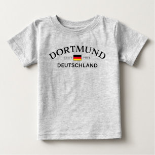 Dortmund Tyskland Koordinater Tyska T Shirt