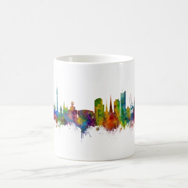 Dortmund Tyskland Skyline Kaffemugg (Center)