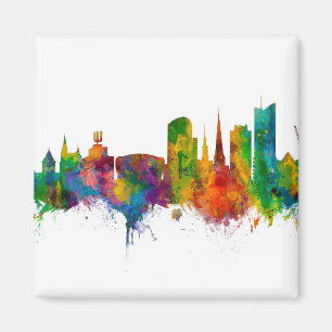 Dortmund Tyskland Skyline Magnet