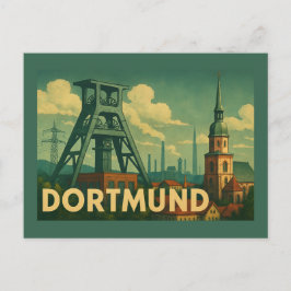 Dortmund Tyskland Stad Konst Vykort