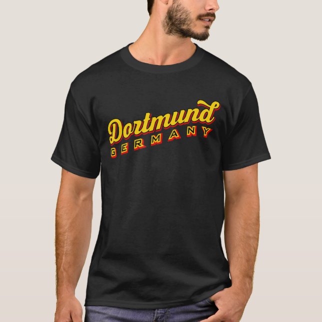 Dortmund Tyskland T Shirt (Framsida)