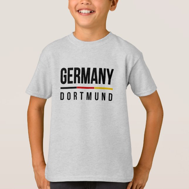 Dortmund Tyskland Tee Shirt (Framsida)